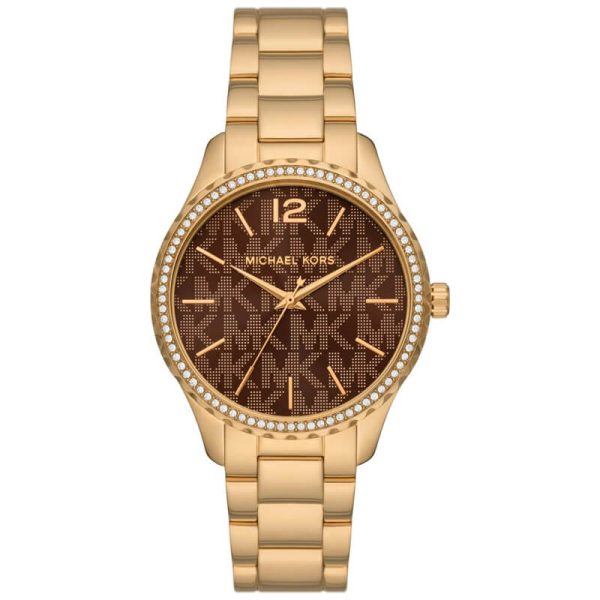 Michael Kors Women’s Quartz Gold Stainless Steel Brown Dial 38mm Watch MK7296 UAE DUBAI AJMAN SHARJAH ABU DHABI RAS AL KHAIMA UMM UL QUWAIN ALAIN FUJAIRAH