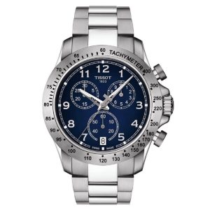 TISSOT Men’s Quartz Swiss Made Silver Stainless Steel Blue Dial 43mm Watch T106.417.11.042.00