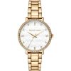 Michael Kors Women’s Quartz Gold Stainless Steel White Dial 38mm Watch MK4666