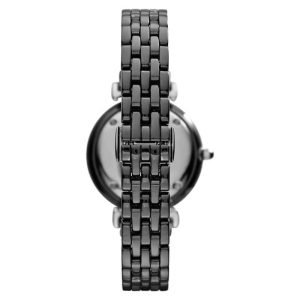 Emporio Armani Women’s Quartz Black Ceramic Chain Black Dial 32mm Watch AR1487