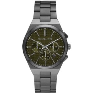 Michael Kors Men’s Quartz Grey Stainless Steel Green Dial 41mm Watch MK9118