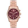 Michael Kors Women’s Quartz Rose Gold Stainless Steel Red Dial 38mm Watch MK7275