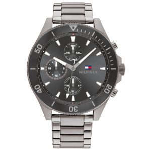 Tommy Hilfiger Men’s Quartz Grey Stainless Steel Grey Dial 46mm Watch 1791918