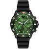 Emporio Armani Men’s Quartz Black Silicone Strap Green Dial 43mm Watch AR11463