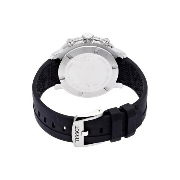 TISSOT PRC 200 Men’s Quartz Swiss Made Black Silicone Strap Black Dial 42mm Watch T055.417.17.057.00