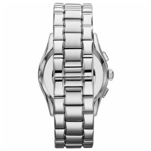 Emporio Armani Men’s Quartz Silver Stainless Steel Black Dial 42mm Watch AR0673