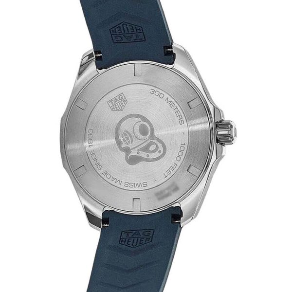 Tag Heuer Aquaracer Men’s Quartz Swiss Made Blue Silicone Strap Blue Dial 43mm Watch WAY101C.FT6153