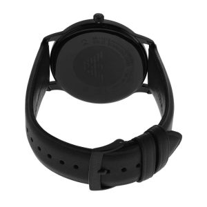 Emporio Armani Men’s Quartz Black Leather Strap Black Dial 41mm Watch AR1732