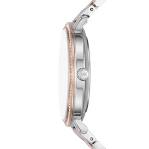 Michael Kors Women’s Quartz Two Tone Stainless Steel White Dial 38mm Watch MK4667
