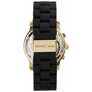 Michael Kors Women’s Quartz Black Silicone & Stainless Steel Black Dial 39mm Watch MK5191