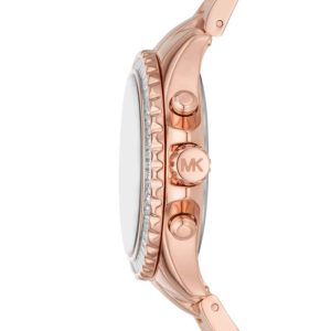 Michael Kors Women’s Quartz Rose Gold Stainless Steel White Dial 36mm Watch MK7213