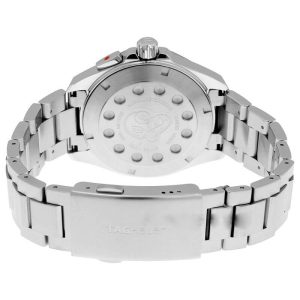 Tag Heuer Aquaracer Men’s Quartz Swiss Made Silver Stainless Steel White Dial 41mm Watch WAY111Y.BA0928