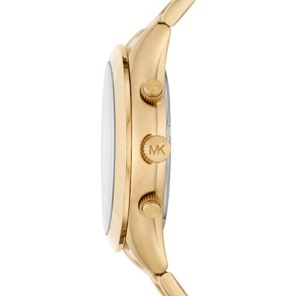 Michael Kors Men’s Quartz Gold Stainless Steel Gold Dial 44mm Watch MK8909