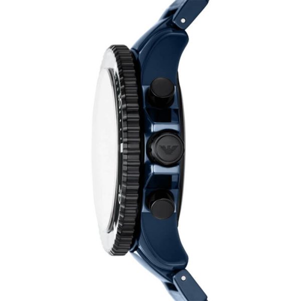 Emporio Armani Men’s Quartz Blue Ceramic Chain Blue Dial 43mm Watch AR70009 UAE DUBAI AJMAN SHARJAH ABU DHABI RAS AL KHAIMA UMM UL QUWAIN ALAIN FUJAIRAH