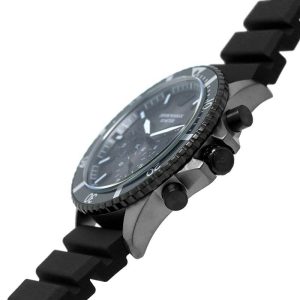 Emporio Armani Men’s Quartz Black Silicone Strap Black Dial 43mm Watch AR11515