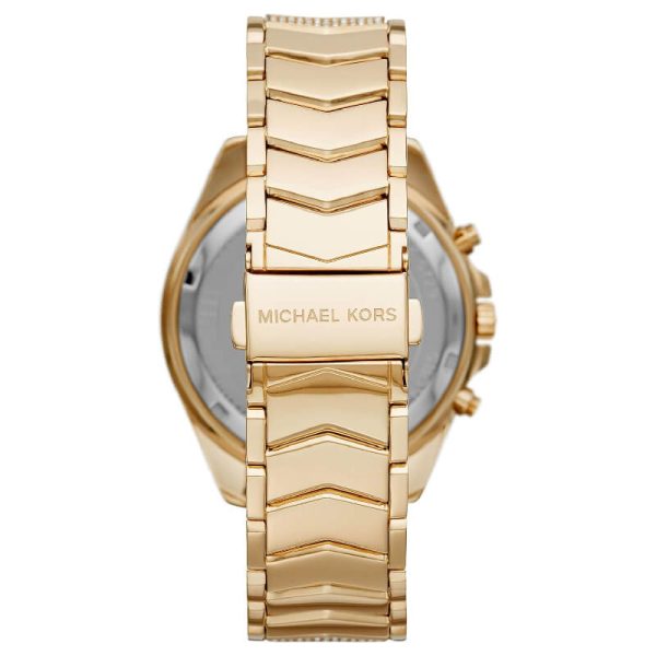 Michael Kors Women’s Quartz Gold Stainless Steel Gold Dial 44mm Watch MK6729