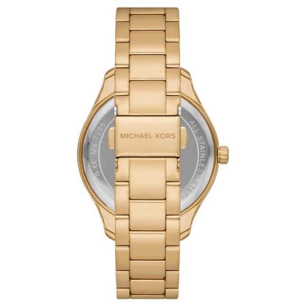 Michael Kors Women’s Quartz Gold Stainless Steel Brown Dial 38mm Watch MK7296