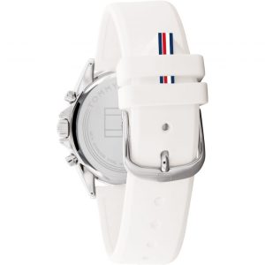 Tommy Hilfiger Women’s Quartz White Silicone Strap White Dial 38mm Watch 1782388