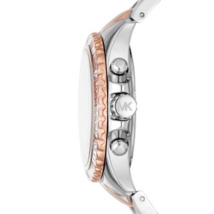 Michael Kors Women’s Quartz Two Tone Stainless Steel White Dial 36mm Watch MK7214