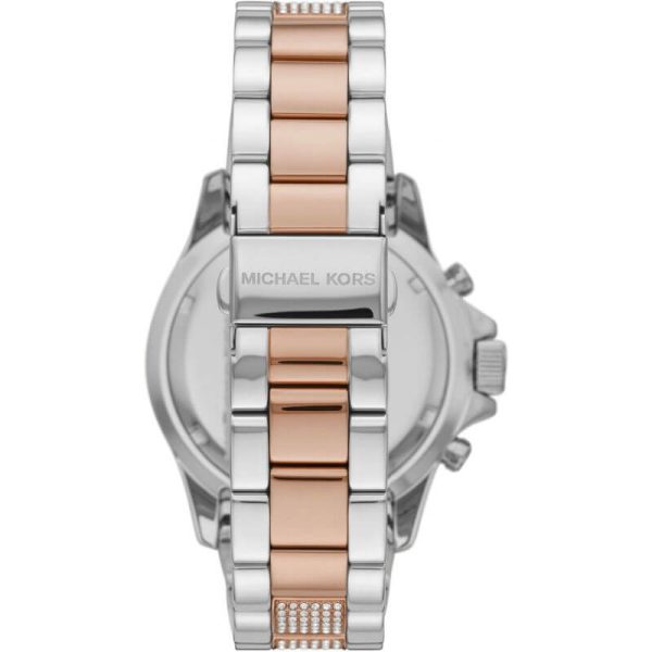 Michael Kors Women’s Quartz Two Tone Stainless Steel White Dial 42mm Watch MK6975