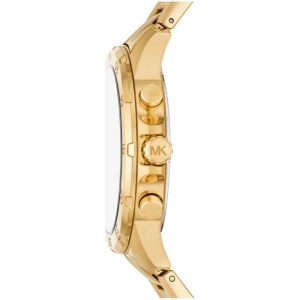 Michael Kors Men’s Quartz Gold Stainless Steel Black Dial 43mm Watch MK9108