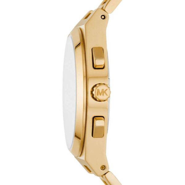 Michael Kors Men’s Quartz Gold Stainless Steel White Dial 41mm Watch MK9120