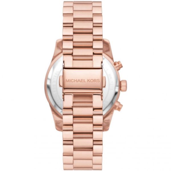 Michael Kors Women’s Quartz Rose Gold Stainless Steel Red Dial 38mm Watch MK7275