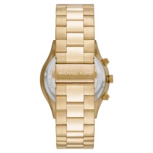 Michael Kors Men’s Quartz Gold Stainless Steel Gold Dial 44mm Watch MK8909