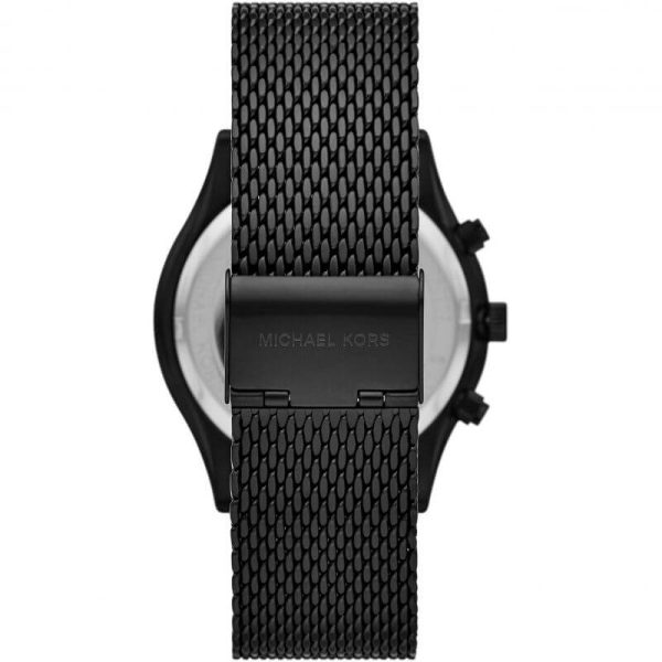 Michael Kors Men’s Quartz Black Stainless Steel Black Dial 44mm Watch MK9060