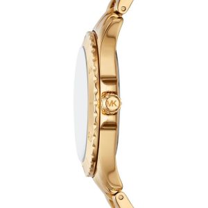 Michael Kors Men’s Quartz Gold Stainless Steel Black Dial 40mm Watch MK9078
