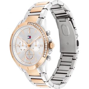 Tommy Hilfiger Women’s Quartz Two Tone Stainless Steel Silver Dial 38mm Watch 1782387