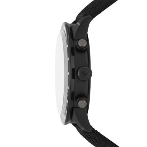 Emporio Armani Men’s Quartz Black Nylon Strap Black Dial 43mm Watch AR11453