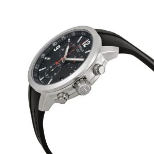 TISSOT PRC 200 Men’s Quartz Swiss Made Black Silicone Strap Black Dial 42mm Watch T055.417.17.057.00