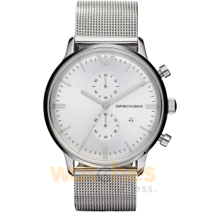 Emporio Armani Men’s Quartz Silver Stainless Steel Silver Dial 38mm Watch AR0390 UAE DUBAI AJMAN SHARJAH ABU DHABI RAS AL KHAIMA UMM UL QUWAIN ALAIN FUJAIRAH
