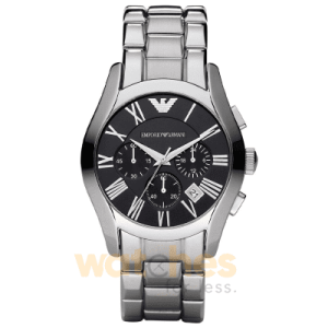 Emporio Armani Men’s Quartz Silver Stainless Steel Black Dial 42mm Watch AR0673 UAE DUBAI AJMAN SHARJAH ABU DHABI RAS AL KHAIMA UMM UL QUWAIN ALAIN FUJAIRAH