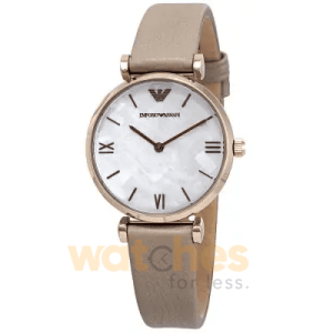 Emporio Armani Women’s Quartz Light Grey Leather Strap Mother Of Pearl Dial 32mm Watch AR11111 UAE DUBAI AJMAN SHARJAH ABU DHABI RAS AL KHAIMA UMM UL QUWAIN ALAIN FUJAIRAH