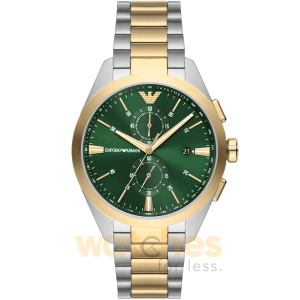 Emporio Armani Men’s Quartz Two Tone Stainless Steel Green Dial 43mm Watch AR11511 UAE DUBAI AJMAN SHARJAH ABU DHABI RAS AL KHAIMA UMM UL QUWAIN ALAIN FUJAIRAH
