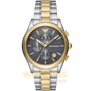 Emporio Armani Men’s Quartz Two Tone Stainless Steel Grey Dial 42mm Watch AR11527 UAE DUBAI AJMAN SHARJAH ABU DHABI RAS AL KHAIMA UMM UL QUWAIN ALAIN FUJAIRAH