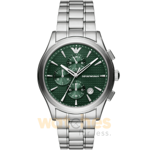 Emporio Armani Men’s Quartz Silver Stainless Steel Green Dial 42mm Watch AR11529 UAE DUBAI AJMAN SHARJAH ABU DHABI RAS AL KHAIMA UMM UL QUWAIN ALAIN FUJAIRAH