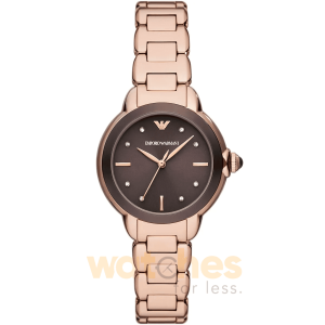 Emporio Armani Women’s Quartz Rose Gold Stainless Steel Brown Dial 32mm Watch AR11570 UAE DUBAI AJMAN SHARJAH ABU DHABI RAS AL KHAIMA UMM UL QUWAIN ALAIN FUJAIRAH