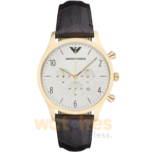 Emporio Armani Men’s Quartz Black Leather Strap White Dial 43mm Watch AR1892 UAE DUBAI AJMAN SHARJAH ABU DHABI RAS AL KHAIMA UMM UL QUWAIN ALAIN FUJAIRAH