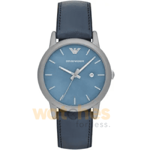 Emporio Armani Men’s Quartz Blue Leather Strap Blue Dial 41mm Watch AR1972 UAE DUBAI AJMAN SHARJAH ABU DHABI RAS AL KHAIMA UMM UL QUWAIN ALAIN FUJAIRAH