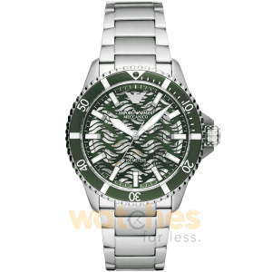 Emporio Armani Men’s Automatic Silver Stainless Steel Green Dial 42mm Watch AR60061 UAE DUBAI AJMAN SHARJAH ABU DHABI RAS AL KHAIMA UMM UL QUWAIN ALAIN FUJAIRAH