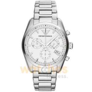 Emporio Armani Men’s Quartz Silver Stainless Steel White Dial 39mm Watch AR6013 UAE DUBAI AJMAN SHARJAH ABU DHABI RAS AL KHAIMA UMM UL QUWAIN ALAIN FUJAIRAH