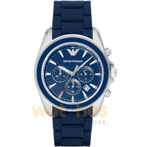Emporio Armani Men’s Quartz Blue Stainless Steel Blue Dial 44mm Watch AR6068 UAE DUBAI AJMAN SHARJAH ABU DHABI RAS AL KHAIMA UMM UL QUWAIN ALAIN FUJAIRAH