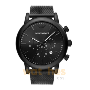 Emporio Armani Men’s Quartz Black Stainless Steel Black Dial 46mm Watch AR80041 UAE DUBAI AJMAN SHARJAH ABU DHABI RAS AL KHAIMA UMM UL QUWAIN ALAIN FUJAIRAH
