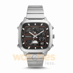 Fossil Men’s Analog & Digital Silver Stainless Steel Negative Display Dial 42mm Watch FS5890 UAE DUBAI AJMAN SHARJAH ABU DHABI RAS AL KHAIMA UMM UL QUWAIN ALAIN FUJAIRAH
