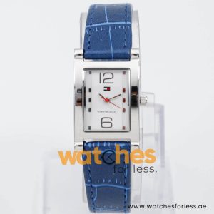 Tommy Hilfiger Women’s Quartz Blue Leather Strap Silver Dial 21mm Watch 17916598 UAE DUBAI AJMAN SHARJAH ABU DHABI RAS AL KHAIMA UMM UL QUWAIN ALAIN FUJAIRAH