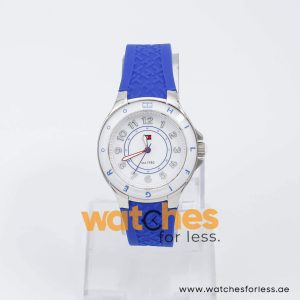 Tommy Hilfiger Women’s Quartz Blue Silicone Strap White Dial 34mm Watch 1781273 UAE DUBAI AJMAN SHARJAH ABU DHABI RAS AL KHAIMA UMM UL QUWAIN ALAIN FUJAIRAH