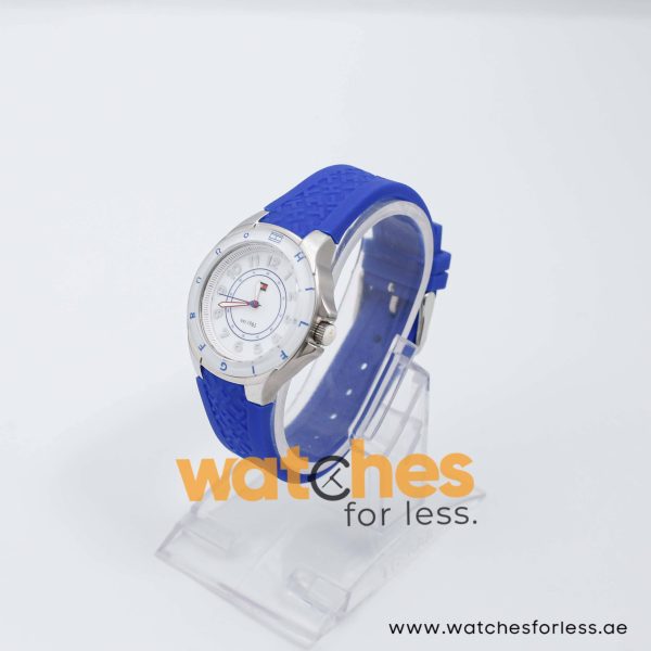 Tommy Hilfiger Women’s Quartz Blue Silicone Strap White Dial 34mm Watch 1781273 UAE DUBAI AJMAN SHARJAH ABU DHABI RAS AL KHAIMA UMM UL QUWAIN ALAIN FUJAIRAH